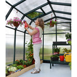 Palram Canopia | Hobby Gardener Greenhouse Kit 8 Ft Wide Green With 6mm Twin-wall Polycarbonate Glazing - HG7108