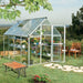 Palram Canopia | Hybrid Greenhouse Kit - Silver With 0.8mm Polycarbonate Glazing - HG5504