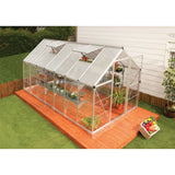 Palram Canopia | 6x4 Ft Hybrid Greenhouse Kit Green With 0.8mm Polycarbonate Glazing - HG5504G