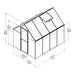 Garden Igloo Palram Canopia 6X8 ft Hybrid Greenhouse Kit - Green With 0.8mm Poly-carbonate Glazing HG5508G-1B