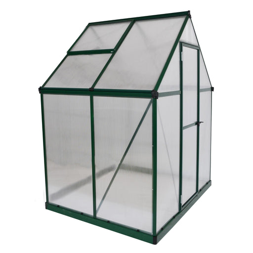 Palram Canopia | Mythos Greenhouse Kit 6 Ft Wide - Green With 4mm Twin-wall Polycarbonate Glazing - HG5005G