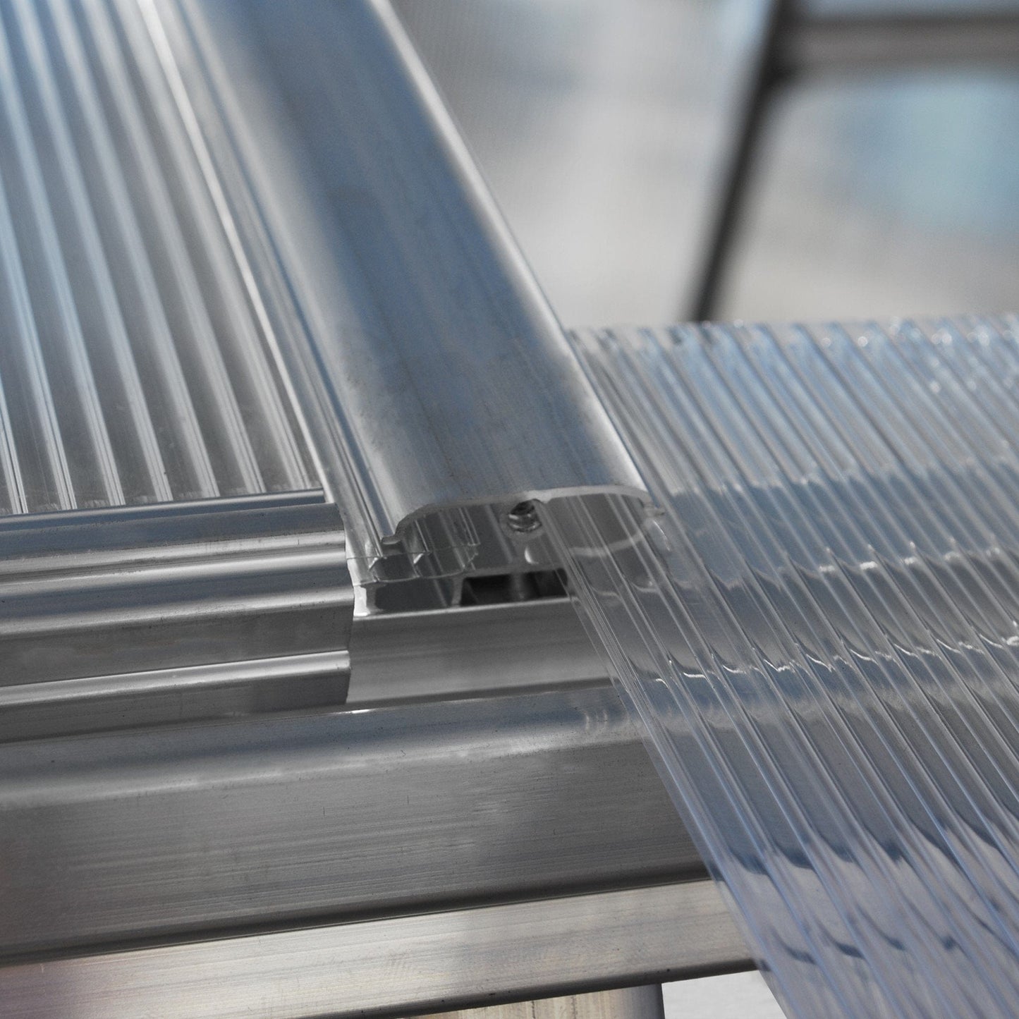 Palram - Canopia | Mythos Greenhouse Kit - 6 Ft Wide - Silver With 4mm Twin-wall Polycarbonate Glazing - HG5005