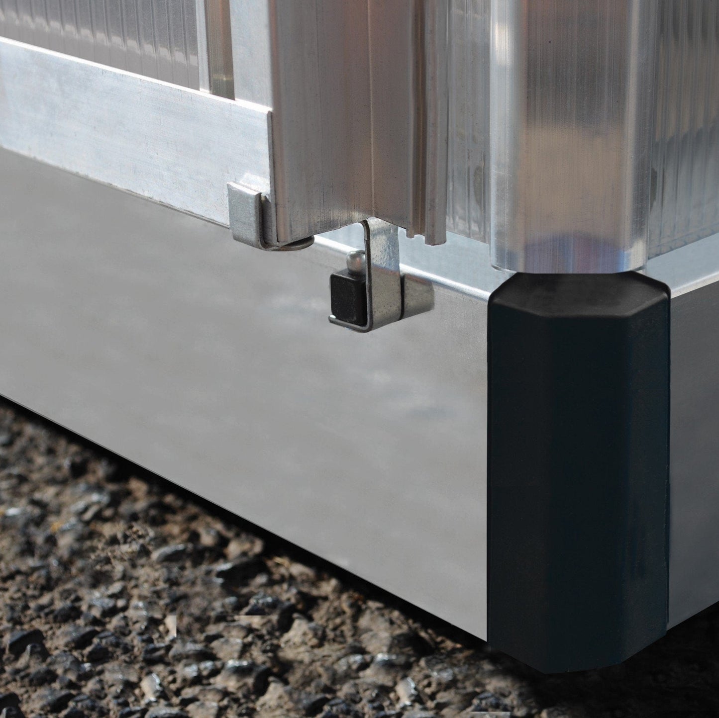 Palram - Canopia | Mythos Greenhouse Kit - 6 Ft Wide - Silver With 4mm Twin-wall Polycarbonate Glazing - HG5005