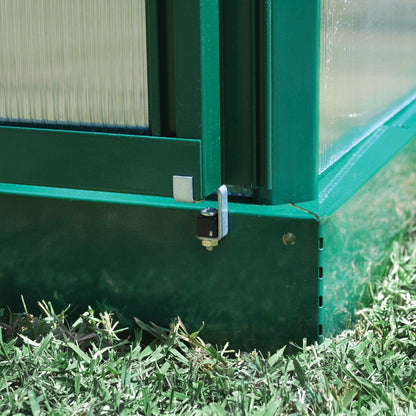 Palram - Canopia | Mythos Greenhouse Kit - 6 Ft Wide - Silver With 4mm Twin-wall Polycarbonate Glazing - HG5005