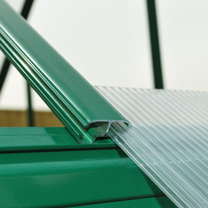 Palram - Canopia | Mythos Greenhouse Kit - 6 Ft Wide - Silver With 4mm Twin-wall Polycarbonate Glazing - HG5005