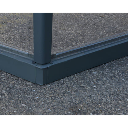 Palram - Canopia | 12x10 Ft Oasis Hex Greenhouse Kit - Gray With 0.8mm Polycarbonate Glazing - HG6005