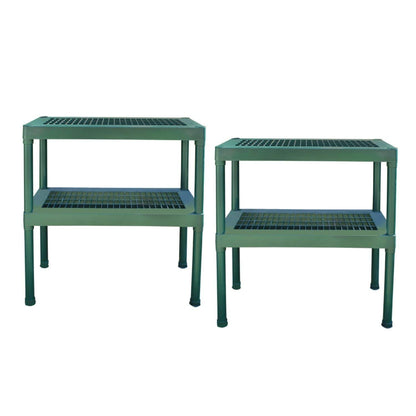 Palram - Canopia | 8x8 Ft Prestige Diffused Greenhouse Kit Package - Green With 6mm Twin-wall Polycarbonate Glazing - HG7308