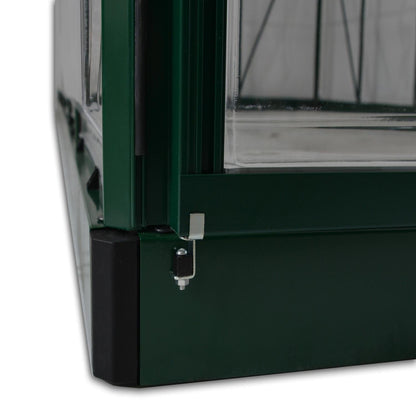 Palram - Canopia | 6x10 Ft Hybrid Greenhouse Kit - Green With 0.8mm Polycarbonate Glazing - HG5510G