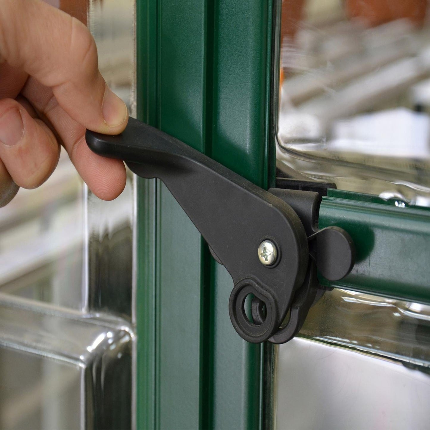 Palram - Canopia | 6x10 Ft Hybrid Greenhouse Kit - Green With 0.8mm Polycarbonate Glazing - HG5510G