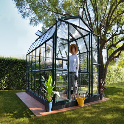 Palram - Canopia | Prestige 8x12 ft Clear Greenhouse Kit Package With 0.8mm Polycarbonate Glazing - HG7312C