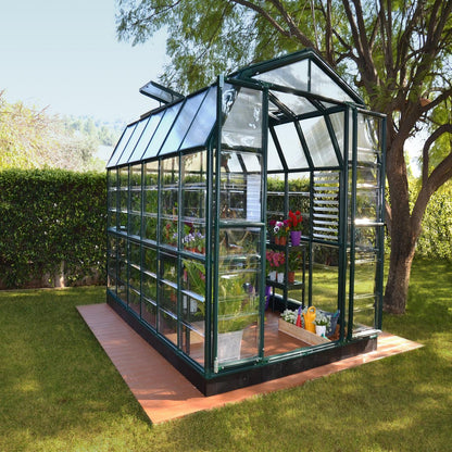 Palram - Canopia | Prestige 8x12 ft Clear Greenhouse Kit Package With 0.8mm Polycarbonate Glazing - HG7312C