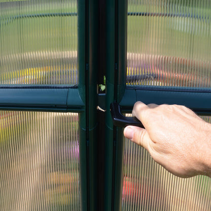 Palram - Canopia | Prestige 8x12 ft Twin Wall Greenhouse Kit Package With 6mm Twin-wall Polycarbonate Glazing