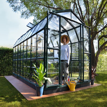 Palram - Canopia | Prestige 8x16 ft Clear Greenhouse Kit Package with 0.8mm Polycarbonate Glazing - HG7316C