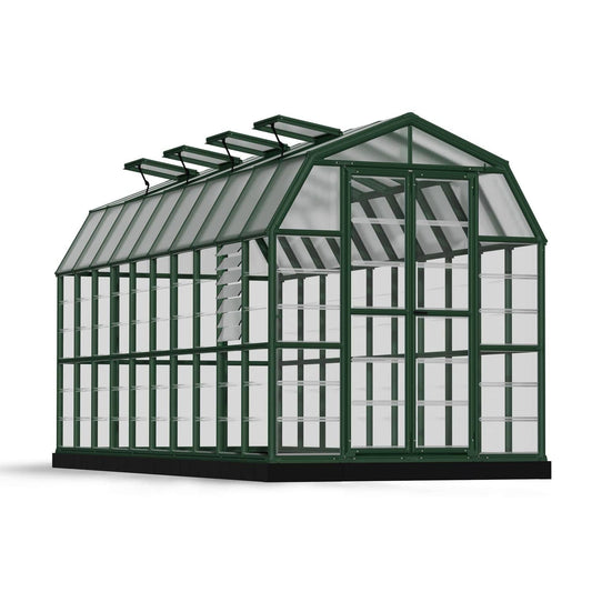 Palram - Canopia | Prestige 8x20 ft Clear Greenhouse Kit Package With 0.8mm Polycarbonate Glazing - HG7320C