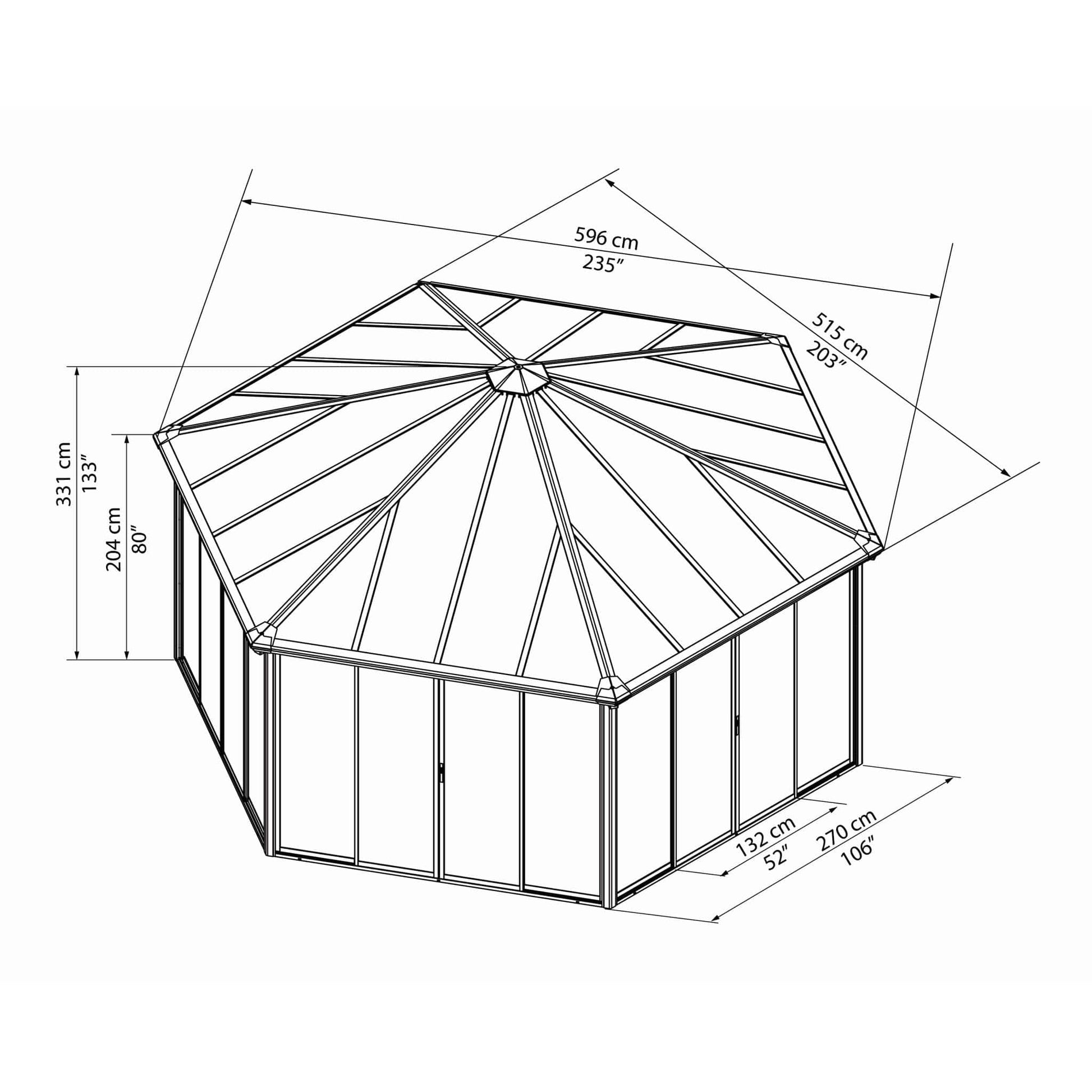 Palram Canopia | Garda Garden Solarium - HG9185