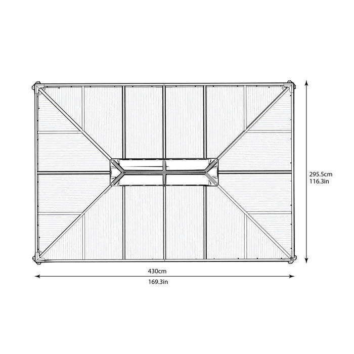 Palram Canopia | Martinique 10' x 14' Garden Gazebo - HG9170