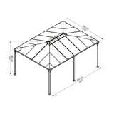 Palram Canopia | Martinique 5000 12' x 16' Garden Gazebo - HG9171