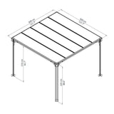 Palram Canopia | Milano 3000 10' x 10' Gazebo - HG9172