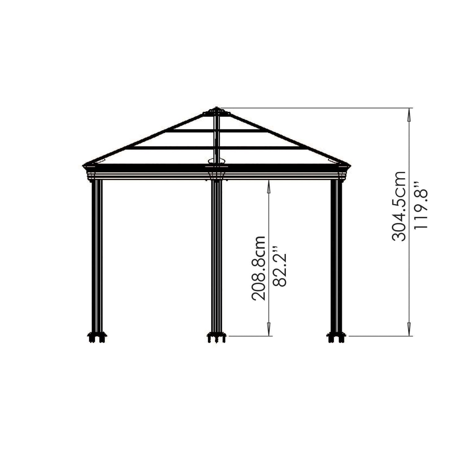 Palram - Canopia | 12x14 ft Roma Garden Gazebo - HG9180