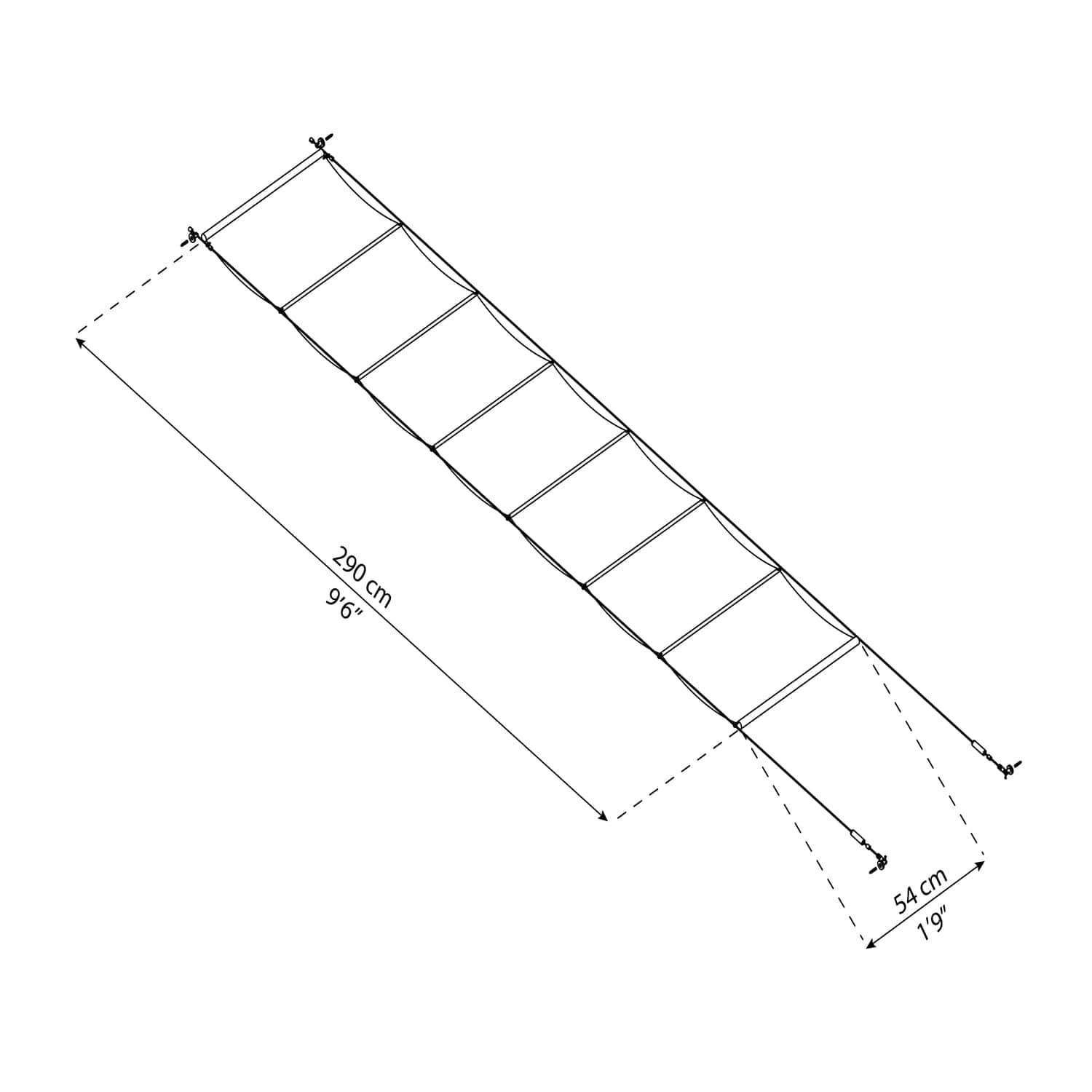 Palram Canopia | Patio Cover Blinds 10x14 ft- White - HG1072