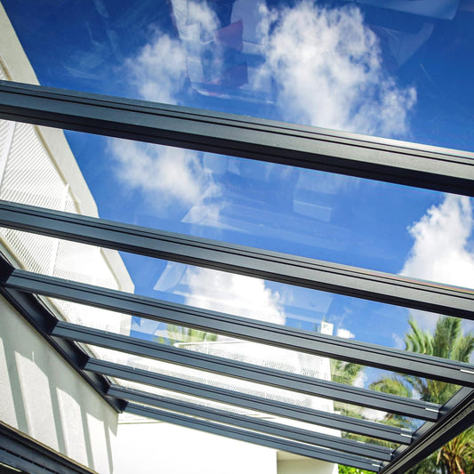 Palram - Canopia | Stockholm 11x19 ft Patio Cover - Gray/Clear - HG9459