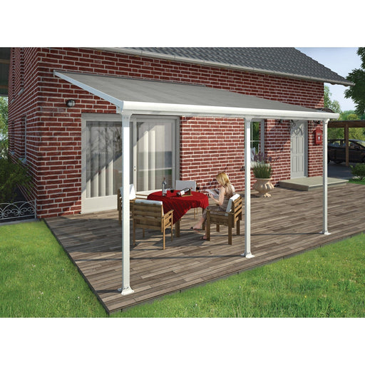 Palram Canopia | 13 ft Wide Feria Patio Cover White Clear - HG9214