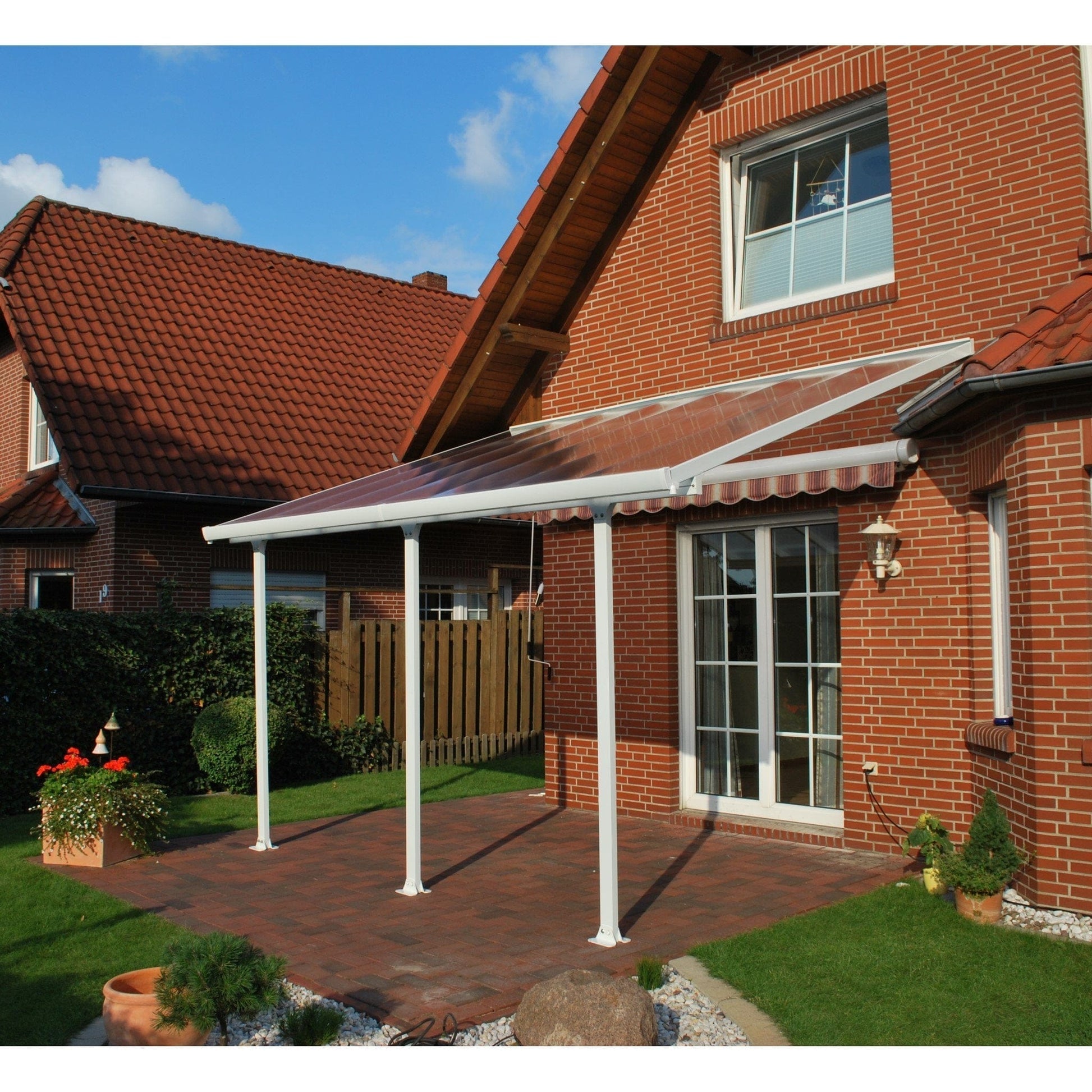 Palram Canopia | 13 ft Wide Feria Patio Cover White Clear - HG9214