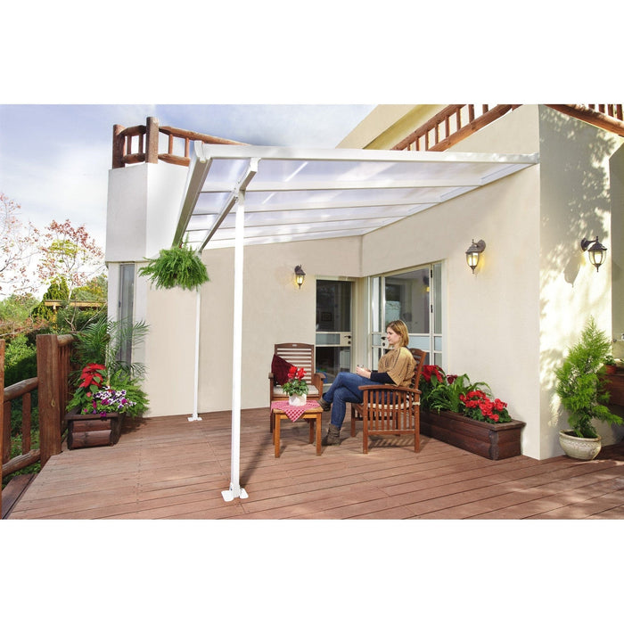 Palram Canopia | 10 ft Wide Feria Patio Cover White - HG9310