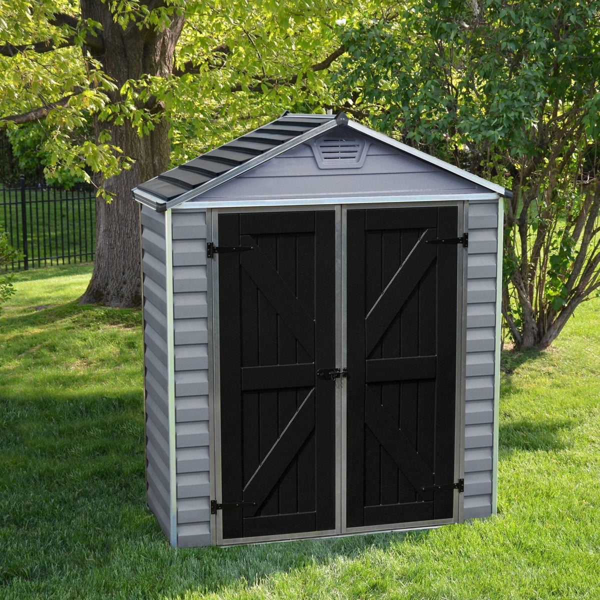 Palram Canopia | SkyLight Storage Shed 6' Wide - Gray - HG9603GY