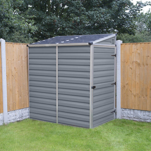 Palram Canopia | SkyLight 4' x 6' Lean-To Storage Shed Gray - HG9600T