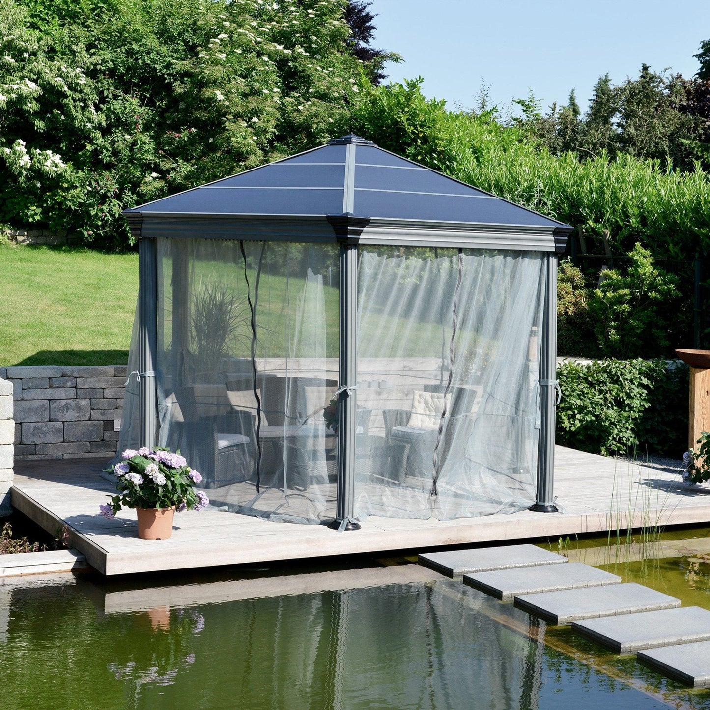 Palram - Canopia | Roma Gazebo Netting set - 6 Piece - HG1058