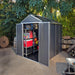 Palram Canopia | Rubicon Plastic Storage Shed With Floor Gray - HG9705GY