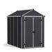 Palram Canopia | Rubicon Plastic Storage Shed With Floor Gray - HG9705GY