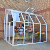 Palram Canopia | Sun Room Six Sunroom Enclosure, Lean To Greenhouse Kit - HG7506