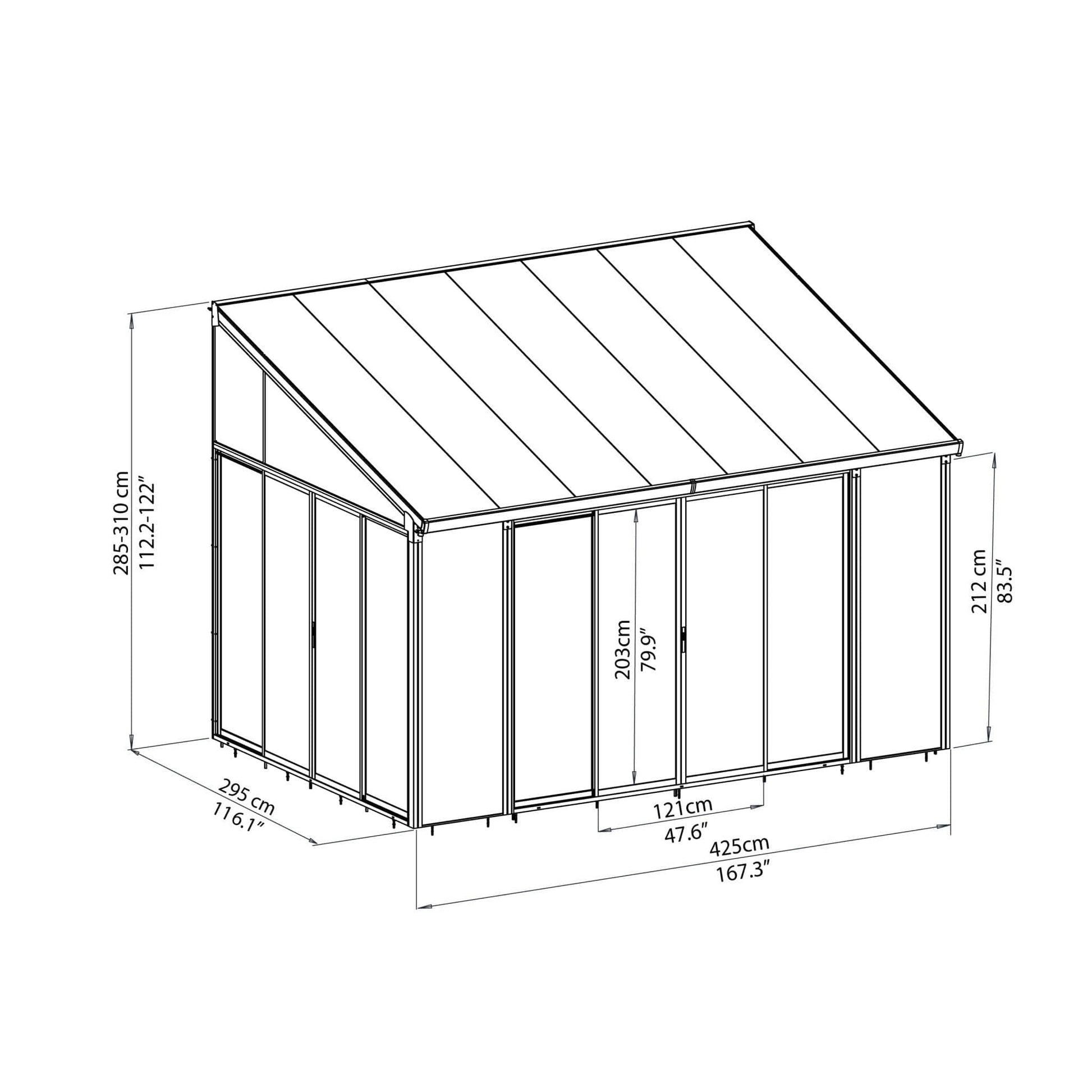 Palram Canopia | SanRemo White Patio Enclosure - HG9066