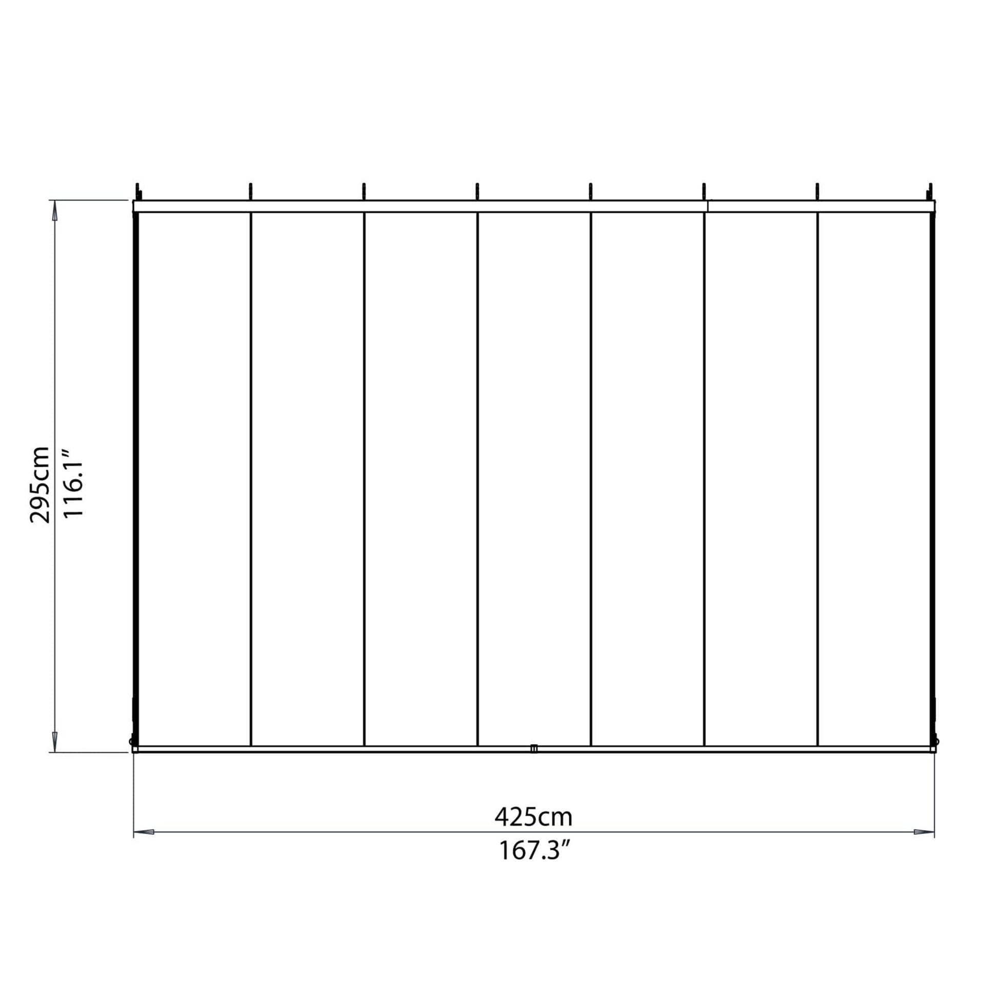 Palram Canopia | SanRemo White Patio Enclosure - HG9066