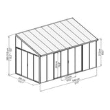 Palram Canopia | SanRemo White Patio Enclosure - HG9066