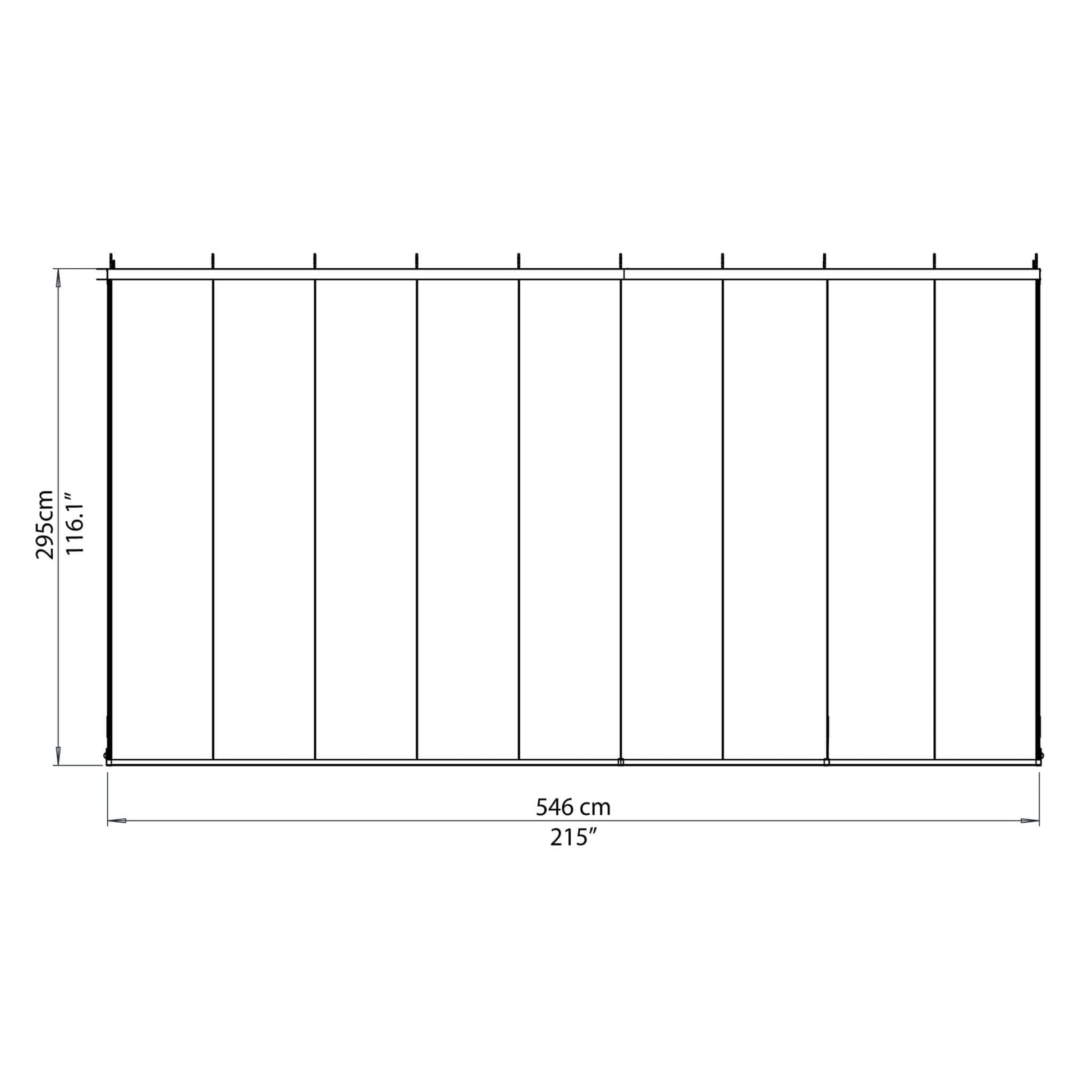 Palram Canopia | SanRemo White Patio Enclosure - HG9066