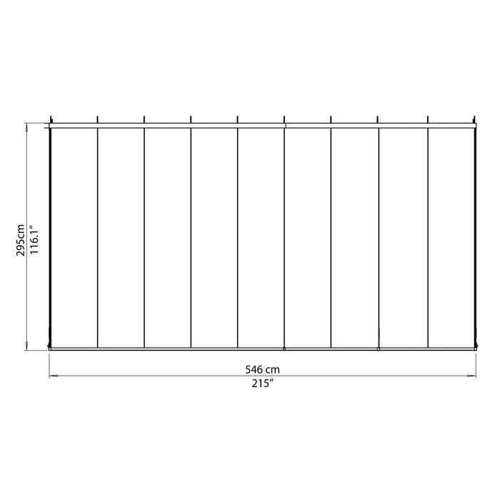 Palram Canopia | SanRemo White Patio Enclosure - HG9066