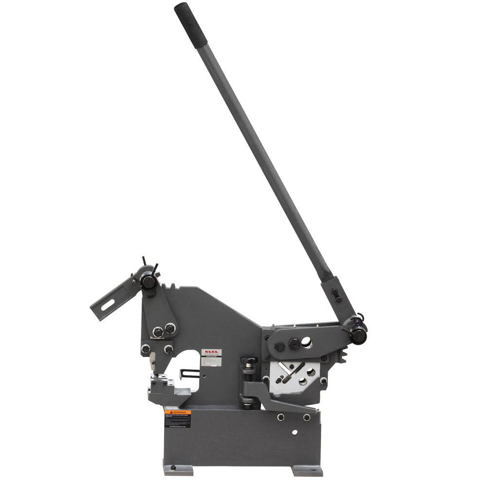 KAKA INDUSTRIAL Manual Punch and Shear Machine, 0.31 inch Punching Capacity and Multi-Shape Shear, PBS-9 for Metal Plates, Round/Flat/Angle Steel Fabrication
