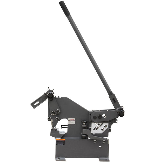 KAKA INDUSTRIAL Manual Punch and Shear Machine, 0.31 inch Punching Capacity and Multi-Shape Shear, PBS-9 for Metal Plates, Round/Flat/Angle Steel Fabrication