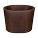 Premier Copper 48 in. Hammered Copper Oval Japanese Soaking Tub - BTO48DB