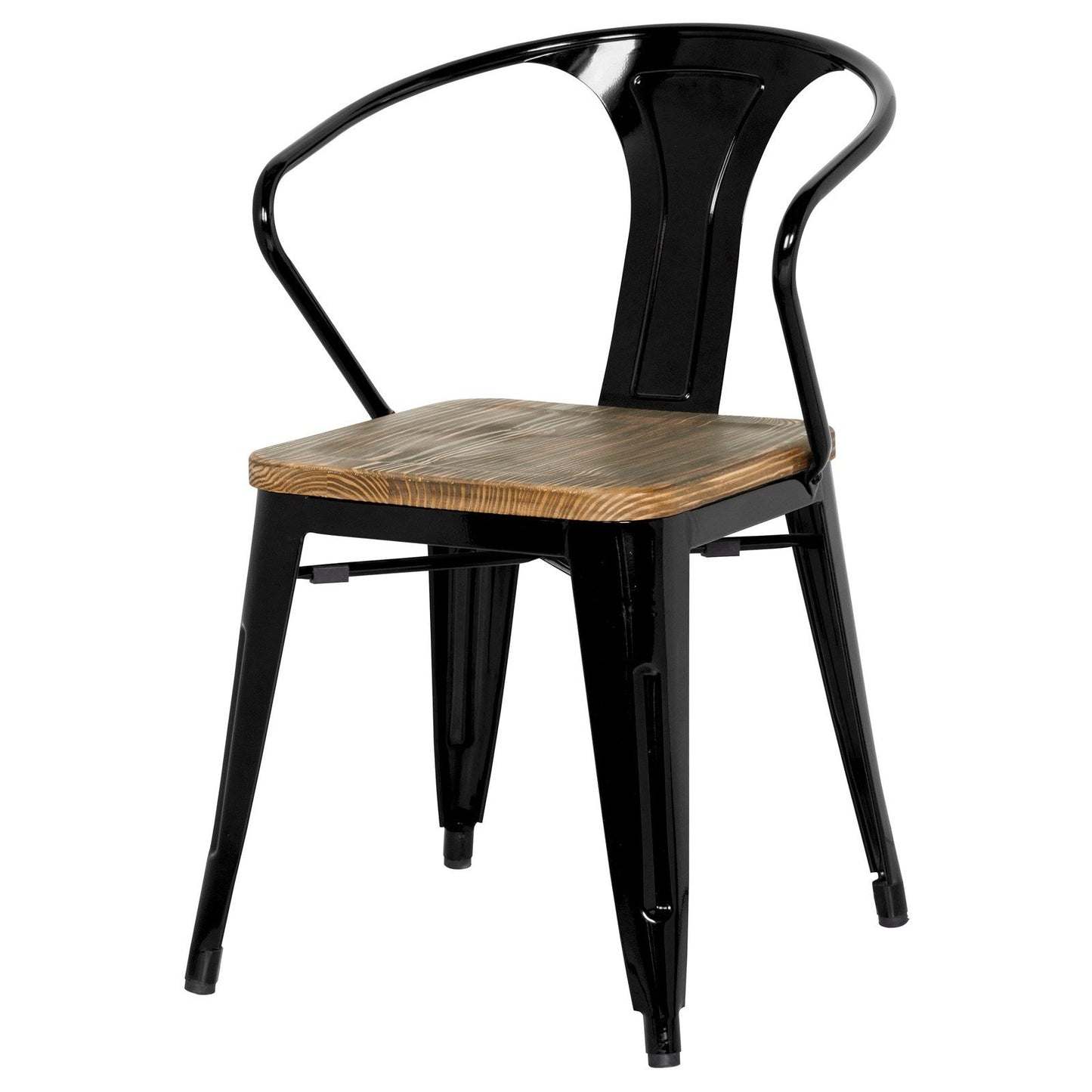 New Pacific Direct Metropolis Metal Arm Chair, (Set of 4) 938730-B - 938730-B