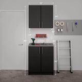 Prepac Elite 2 Piece Storage Set H - Available in 2 Colors - BRSX-1017-2M