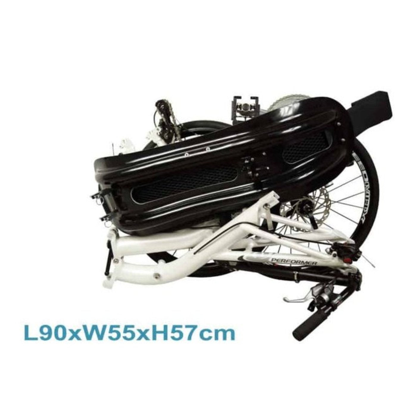 Performer Conquer 20 Speed Front Wheel Drive FWD Folding Recumbent Bike