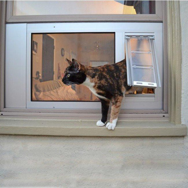 Endura Flap® by Patio Pacific - Thermo Sash 3e - Sash Window Cat & Dog Door - 07EF-A10SS-1W-3DC