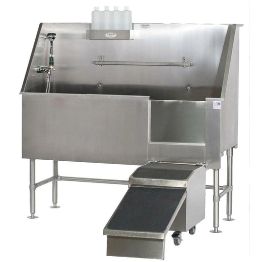 PETLIFT Aqua Quest Stainless Steel Walk-In Dog Grooming Bath Tub 48 - PL-BT-AQ48