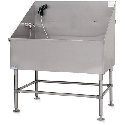 PETLIFT Stainless Steel Classic Dog Grooming Bath Tub 60" - PL-BT-LE58