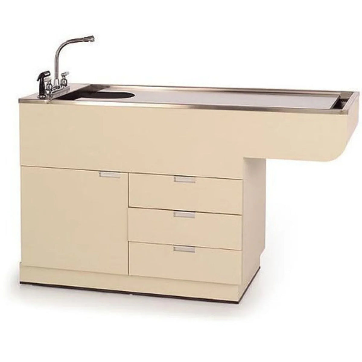 PETLIFT Omni Veterinary Exam Table & Storage Extended Top (Right-Side) Top Table - 58" x 24" - PL-TEC-400-58SS