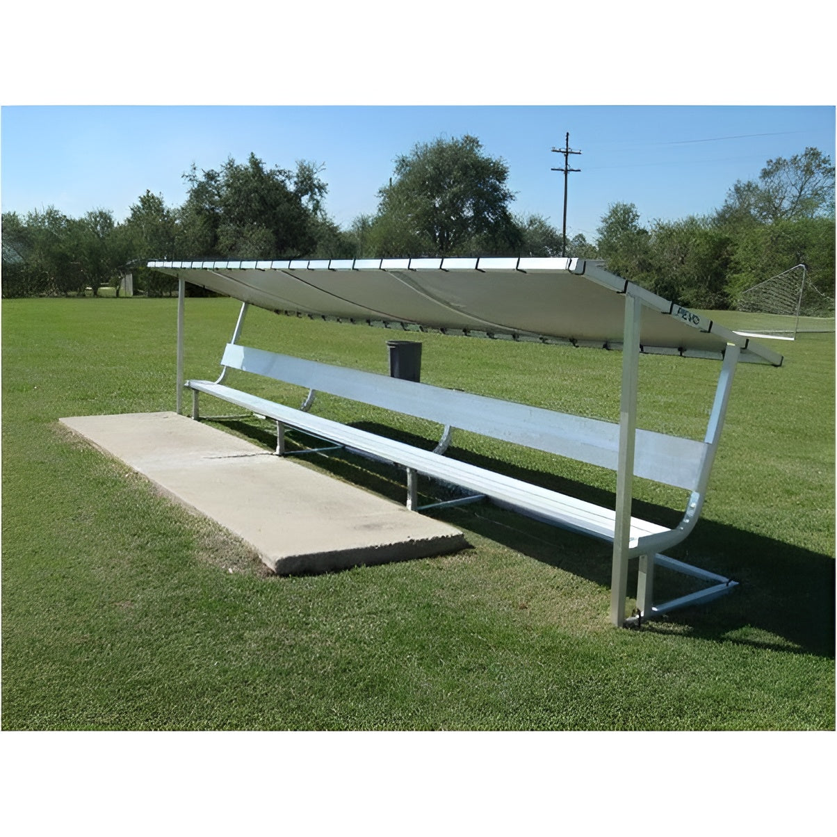 PEVO 21' Covered Bench with Backrest TBC-21